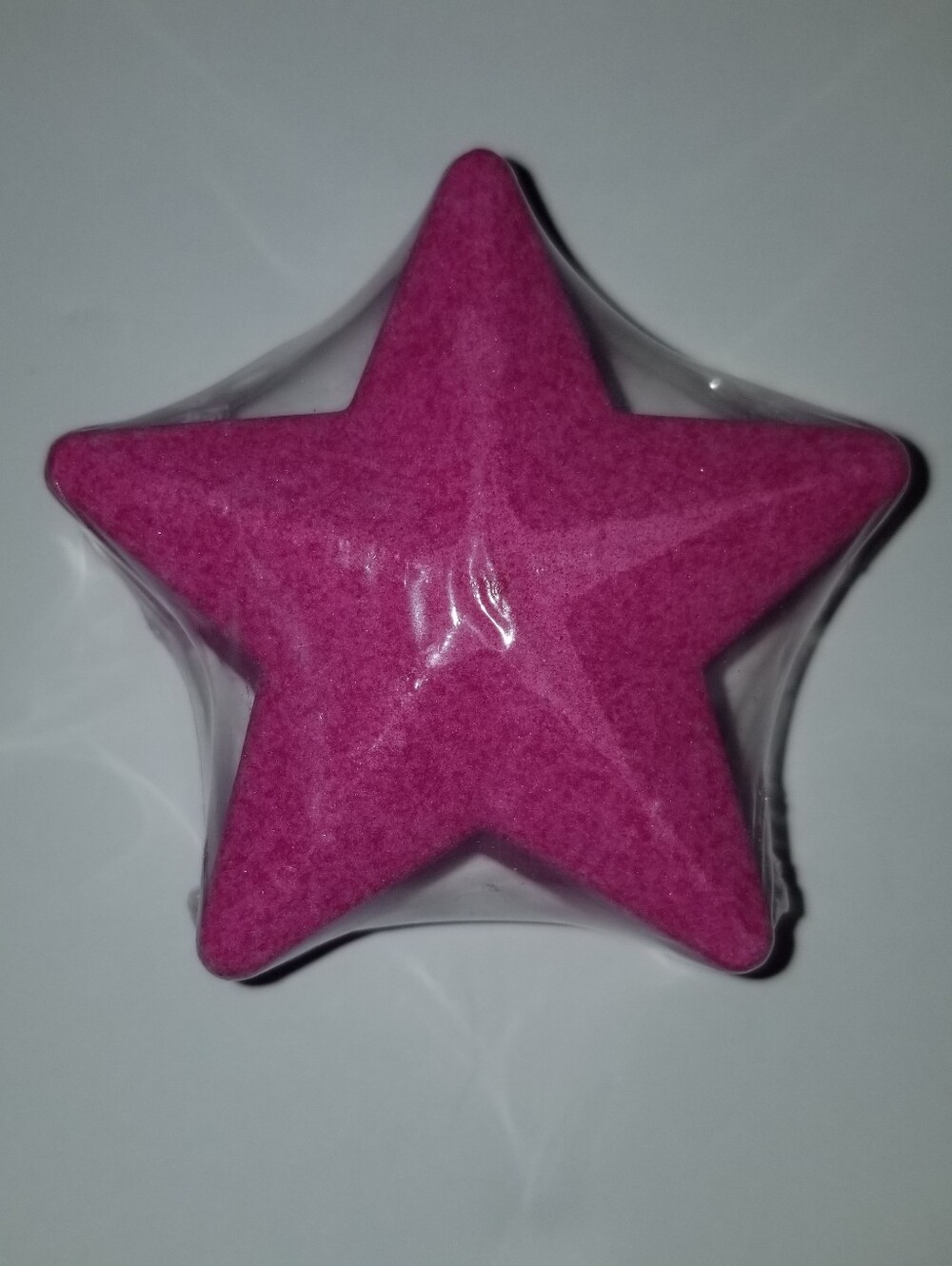Pink Star Shaped Bath Bomb Wrapped